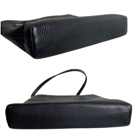 Kate Spade Black Pebbled Messenger Leather Crossbody Bag - Picture 10 of 17